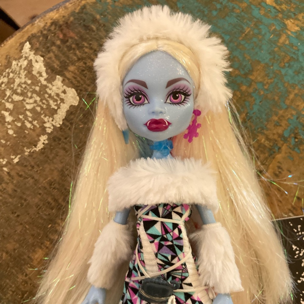 Monster High Doll with Blonde Hair and Blue Skin